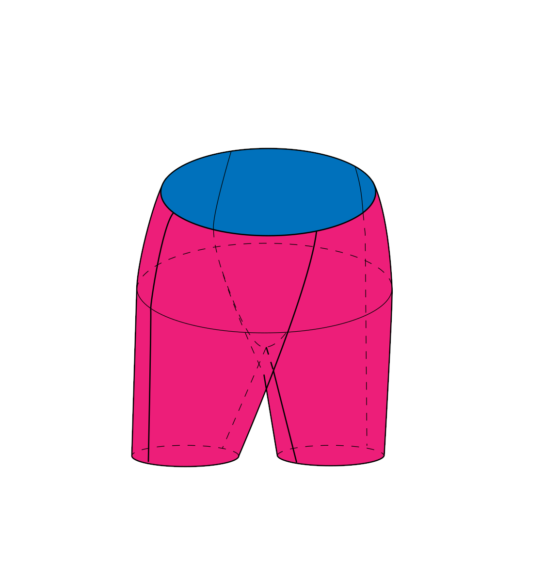 The base of women's shorts (russian language)